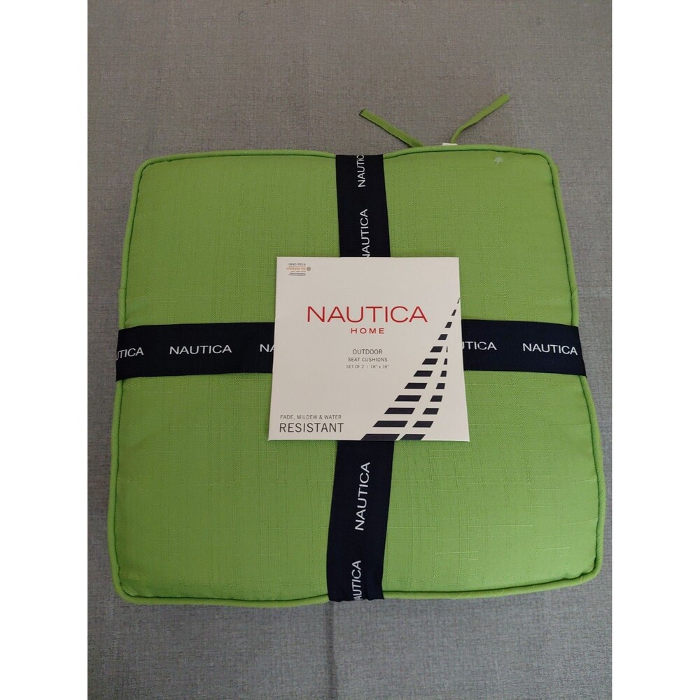 NAUTICA HOME OUTDOOR SEAT CUSHIONS SET OF 2